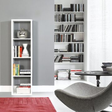 Mauri Cube 3 Shelves Storage Unit | Matt White