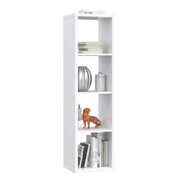 Mauri Cube 3 Shelves Storage Unit in Matt White | Self Assembly
