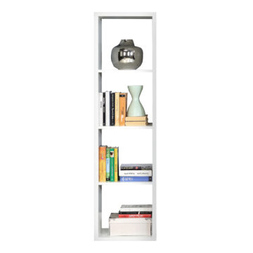 Mauri Cube 3 Shelves Storage Unit | Matt White