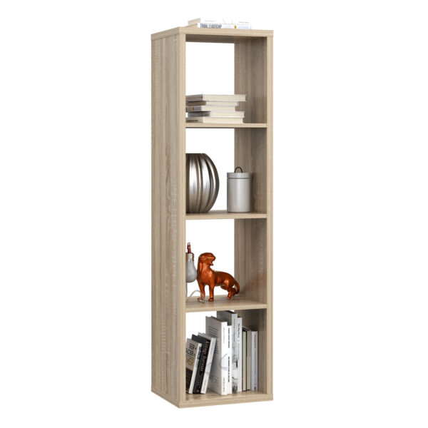 Mauri Cube 3 Shelves Storage Unit in Sonoma Oak | Self Assembly