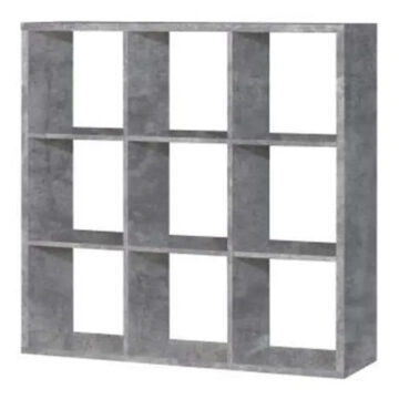 Mauri Cube 3x3 Storage Unit in Concrete Grey