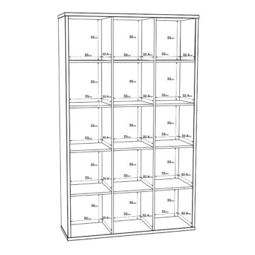 Mauri Cube 3×5 Storage Unit | Concrete Grey