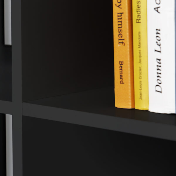 Mauri Cube 3x5 Storage Unit in Matte Black | Self Assembly