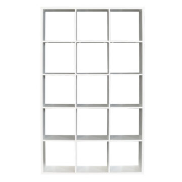 Mauri Cube 3x5 Storage Unit in Matt White