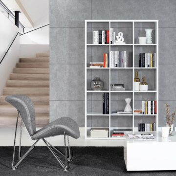 Mauri Cube 3×5 Storage Unit | Matt White