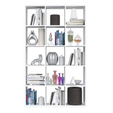 Mauri Cube 3×5 Storage Unit | Matt White