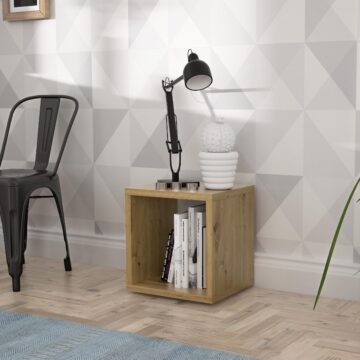 Mauri Cube Singular Storage Unit | Artisan Oak | Clearance
