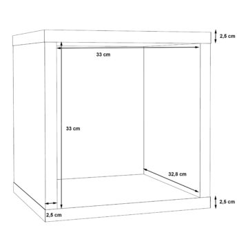 Mauri Cube Singular Storage Unit | Artisan Oak | Clearance