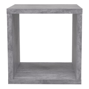 Mauri Cube Singular Storage Unit in Concrete Grey