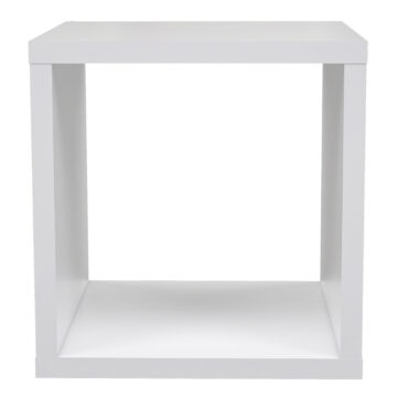 Mauri Cube Singular Storage Unit in Matt White