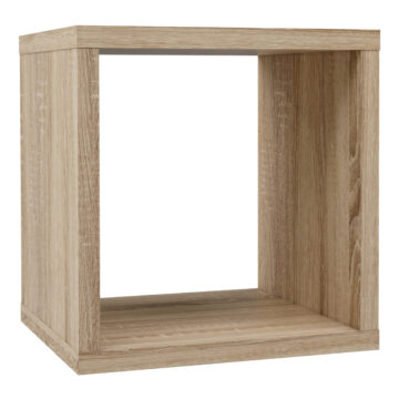 Mauri Cube Singular Storage Unit in Sonoma Oak