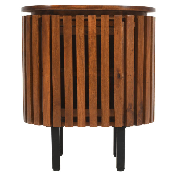 Taleda Slatted Mango Wood Bedside Table | Assembly Required
