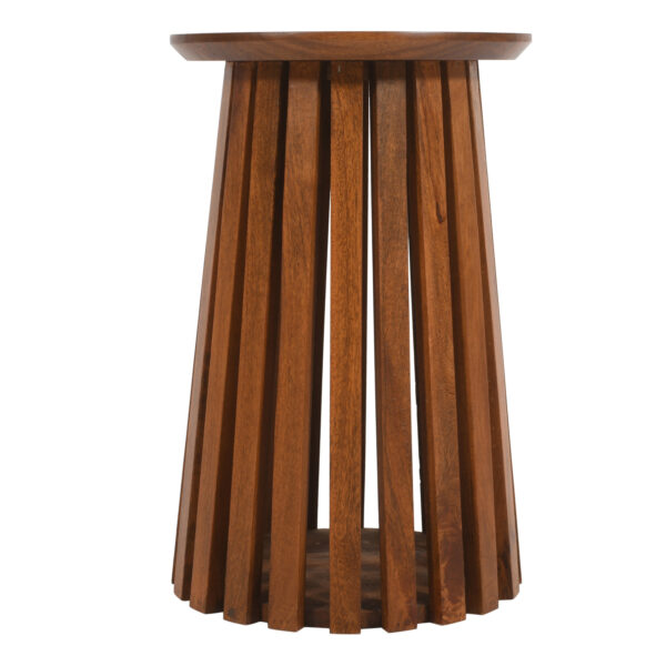 Taleda Slatted Mango Wood Side Table