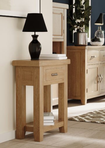 Wessex Oak 1 Drawer Console Table