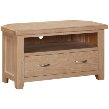 Wessex Oak Corner TV Unit