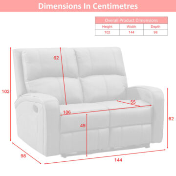 Silverdale 2 Seater Grey