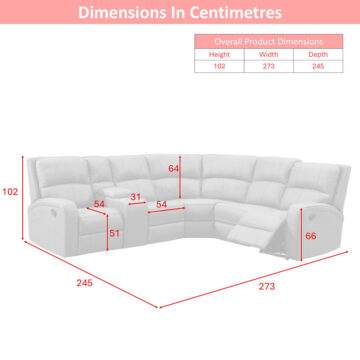 Silverdale Corner Suite Grey (6 piece corner)
