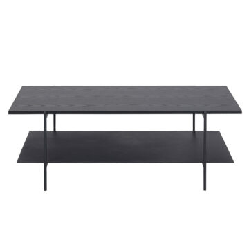 Cream Anguson Coffee Table in Black