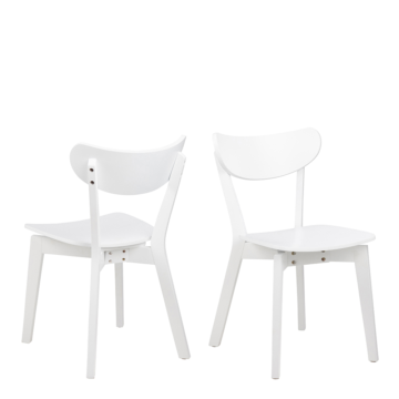 Roxburgh Pair of White Dining Chairs