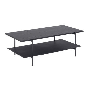 Cream Anguson Coffee Table in Black