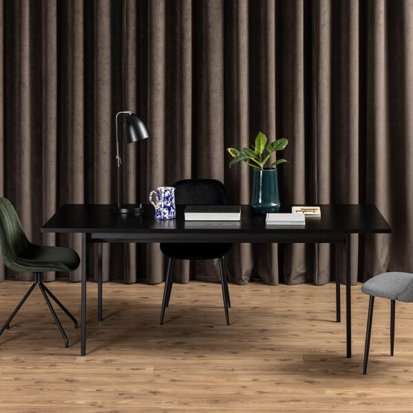Anguson Dining Table in Black | Self Assembly