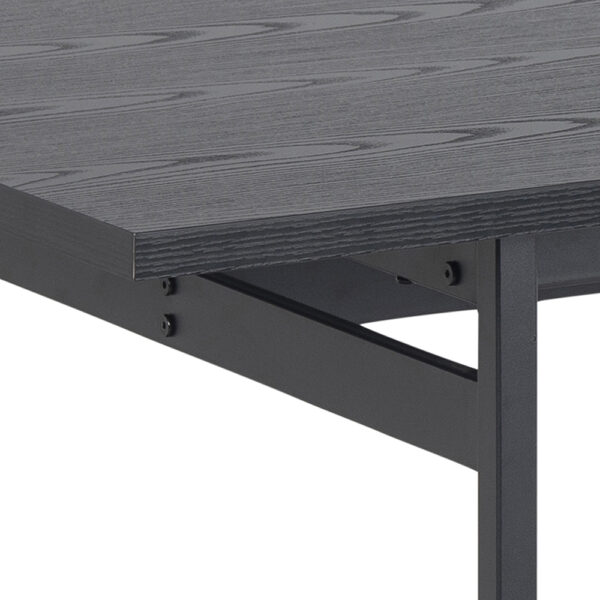 Anguson Dining Table in Black | Self Assembly