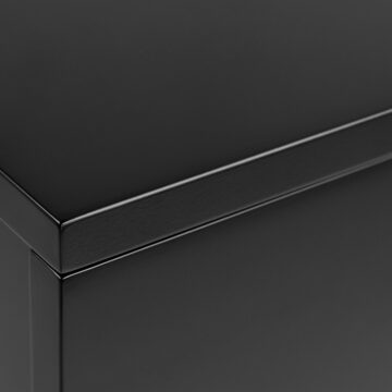 Avington Black 2 Drawer Floating Bedside Table