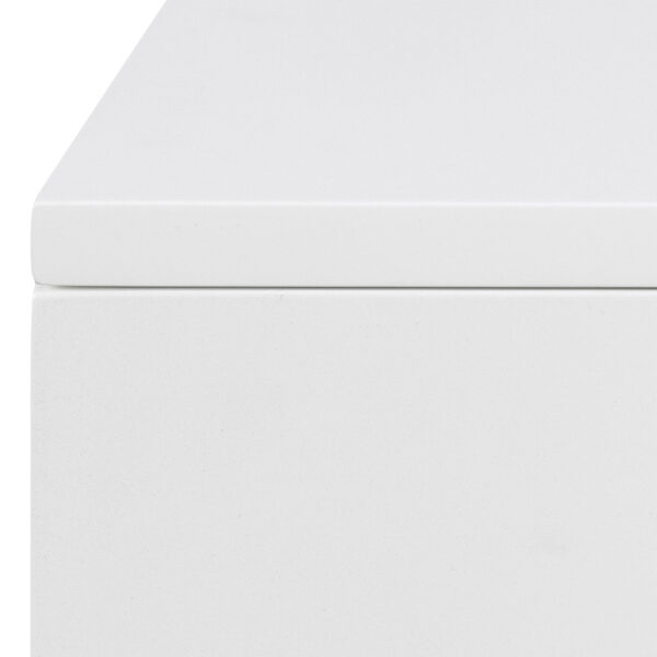Avington Bedside Table with 2 Drawers in White | Self Assembly
