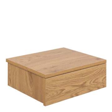 Avington Square Bedside Table with 1 Drawers in Oak