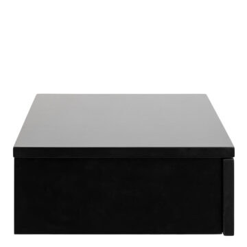 Avington Black 1 Drawer Floating Bedside Table