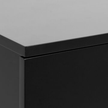 Avington Black 1 Drawer Floating Bedside Table