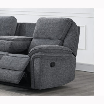Belcourt 3 Seater (with console)  Grey