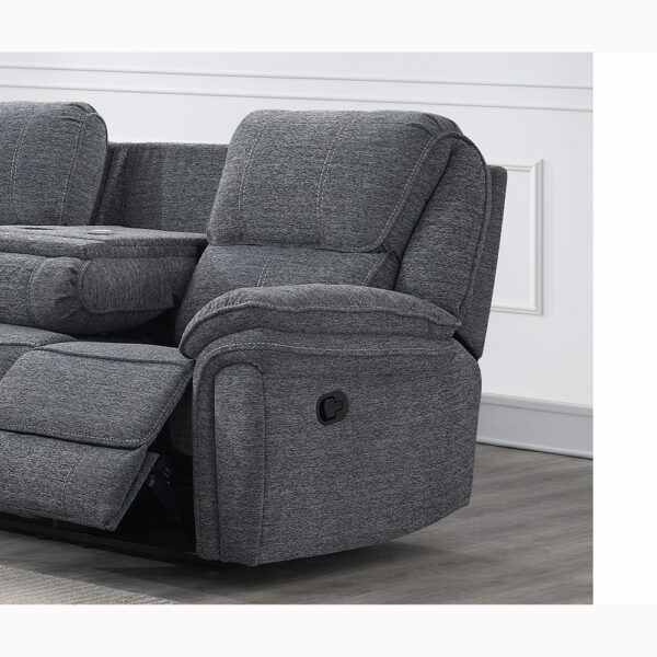 Belcourt 3 Seater (with console)  Grey