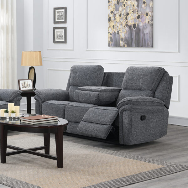 Belcourt 3 Seater (with console)  Grey