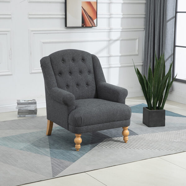 Chaplin Accent Chair Dark Grey