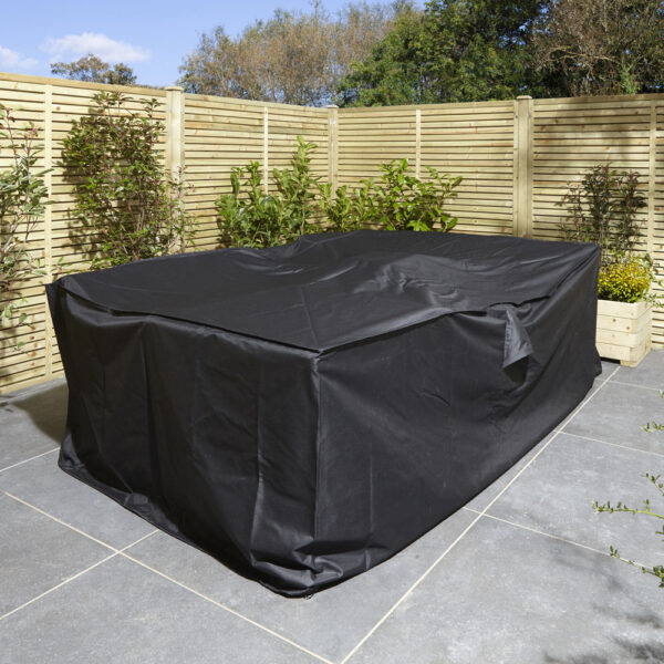 Black Oakworld Alfresco Furniture Cover Rectangular 230x230x85cm | Fully Assembled