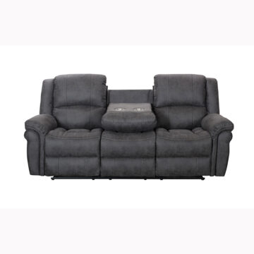 Gloucester 3 Seater Dark Grey (with console)