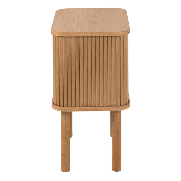 Langworth Square Bedside Table in Oak | Self Assembly