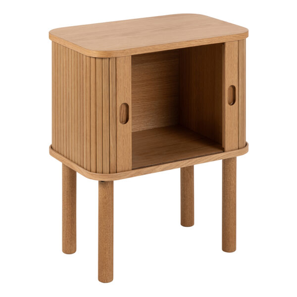 Langworth Square Bedside Table in Oak | Self Assembly