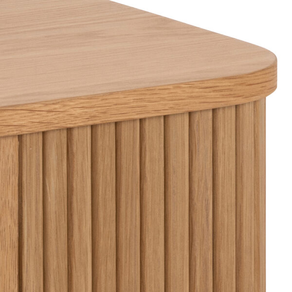Langworth Square Bedside Table in Oak | Self Assembly