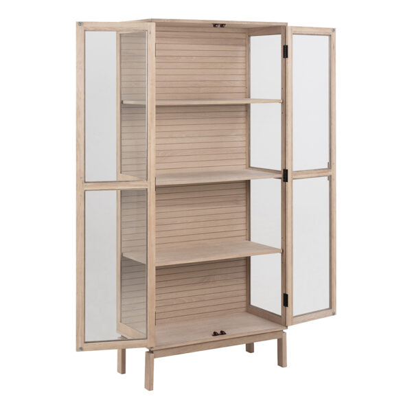 Lindley Display Cabinet in White | Self Assembly
