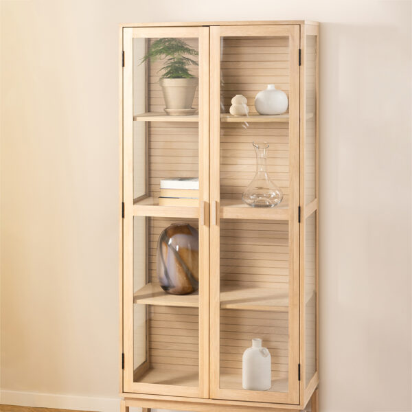 Lindley Display Cabinet in White | Self Assembly