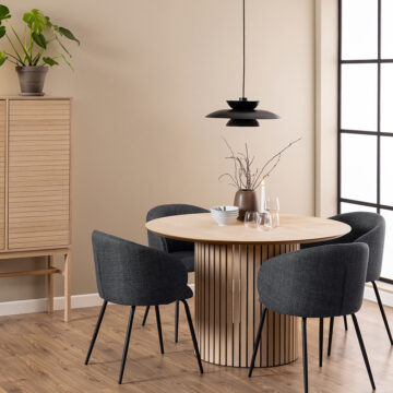 Lindley White Oak Round Dining Table