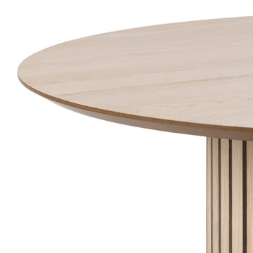 Lindley White Oak Round Dining Table