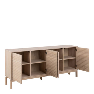 Lindley White Oak 4 Door Sideboard