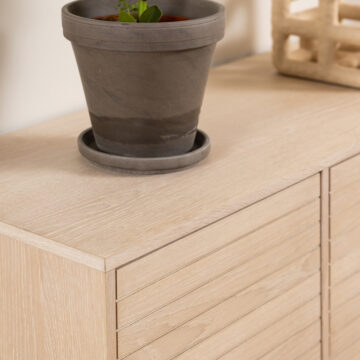 Lindley White Oak 4 Door Sideboard