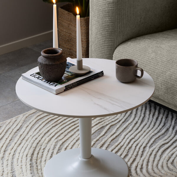 Malaya Coffee Table in White | Self Assembly
