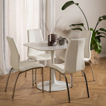 Malaya White Dining Table