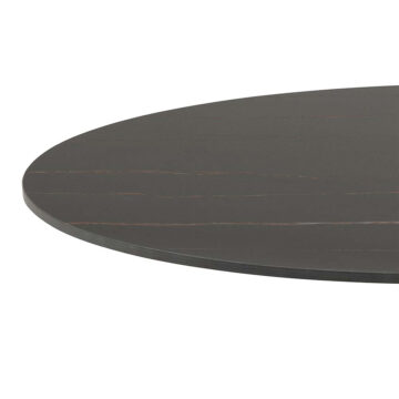 Malaya Black Round Dining Table