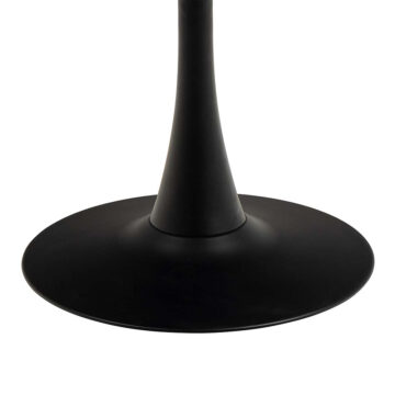 Malaya Black Round Dining Table